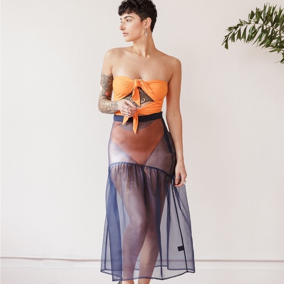 Maryam Nassir Zadeh Other - MARYAM NASSIR ZADEH DEIA FRONT TIE ONE PIECE in Orange